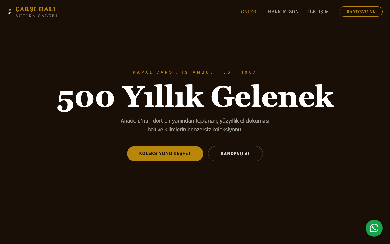 ANTIKA HALI VE KILIM web sitesi şablonu
