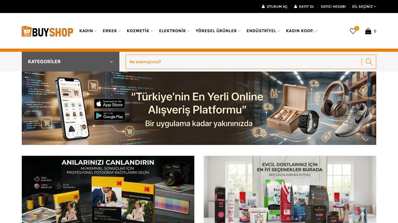 BuyShop web sitesi